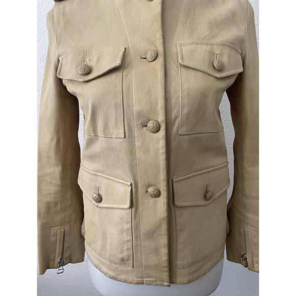 3.1 Phillip Lim Jacket Lamb Leather Button Front FLAW - Picture 5 of 16